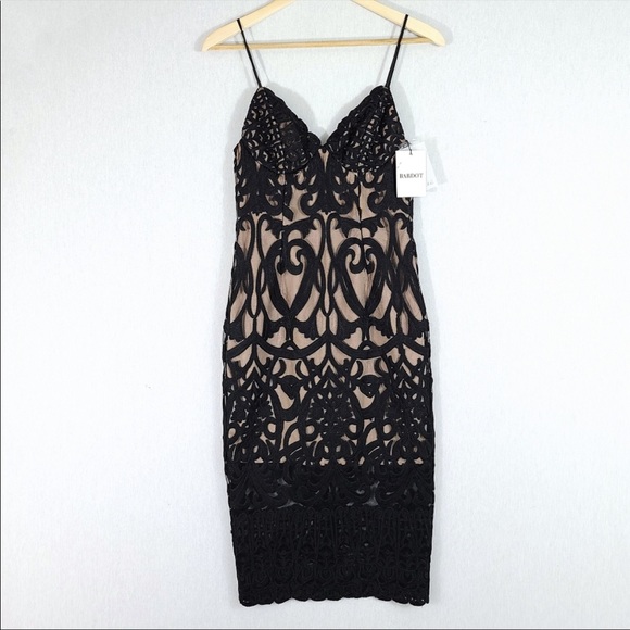 Bardot Gia Black Lace Dress size 4 XS - Picture 5 of 8